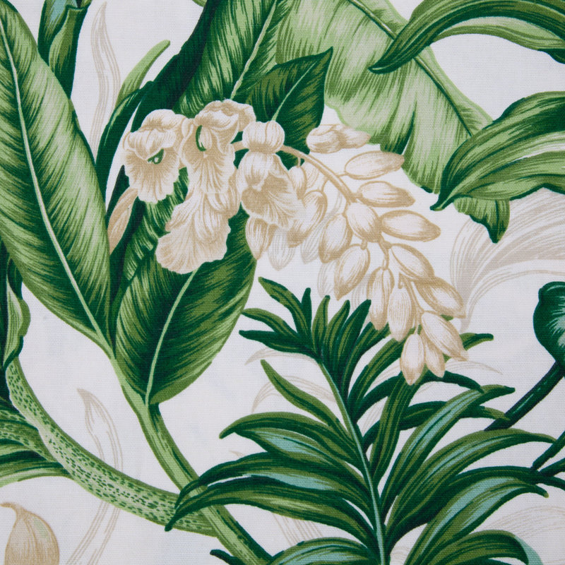 Coussin en coton Wailea Coast Verte