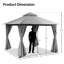 Yardgrace 10'X10' Soft-top Double-Roofed Steel Patio Gazebo-122447115
