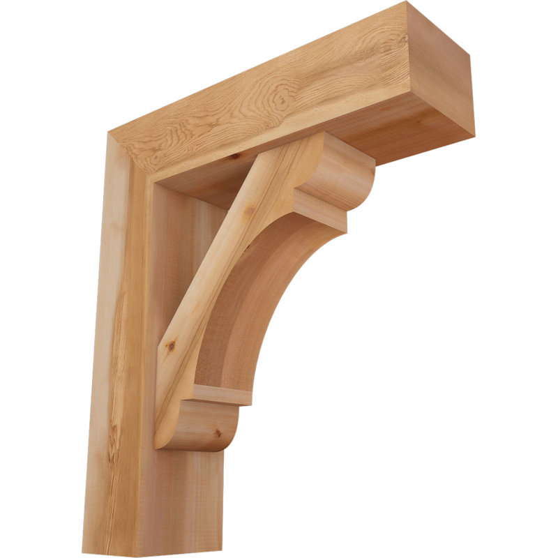 Olympic Block Offset Brace Bracket, 30 x 26, 7 1/2"W Western Red Cedar (Smooth)
