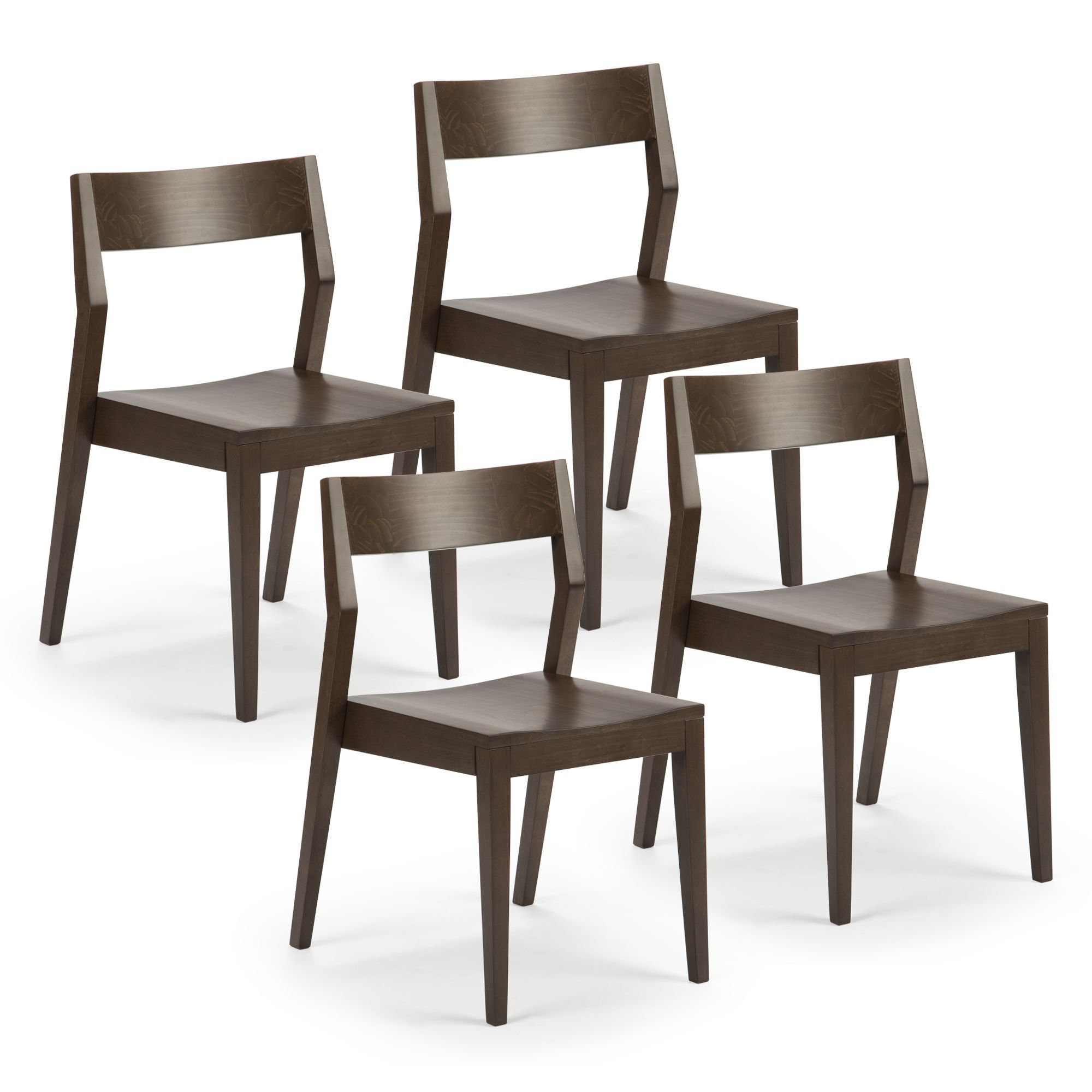 Corrigan Studio® Linzy Solid Wood Modern Side Chair & Reviews 