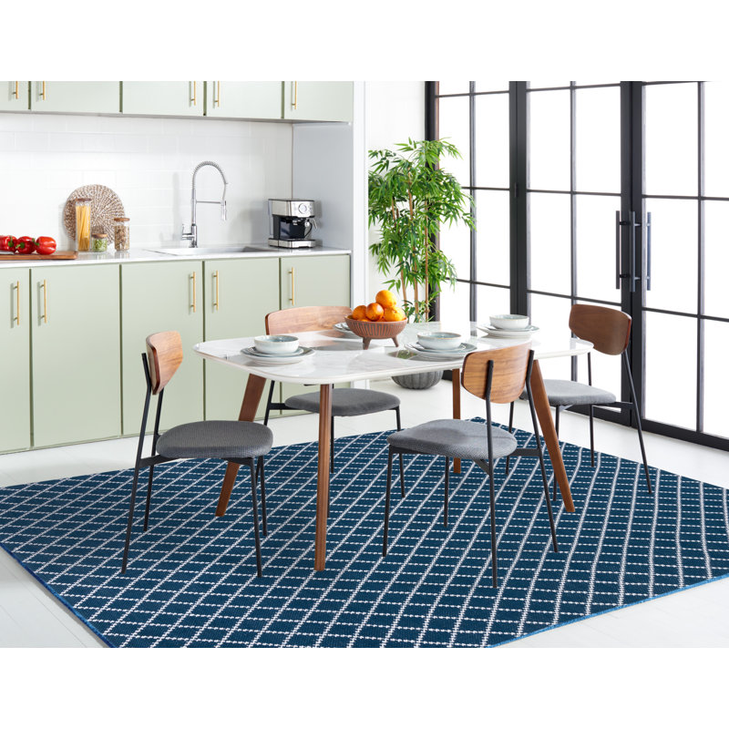 Breckenridge Flat Weave Cotton Geometric Rug, Rectangle 8' x 10'