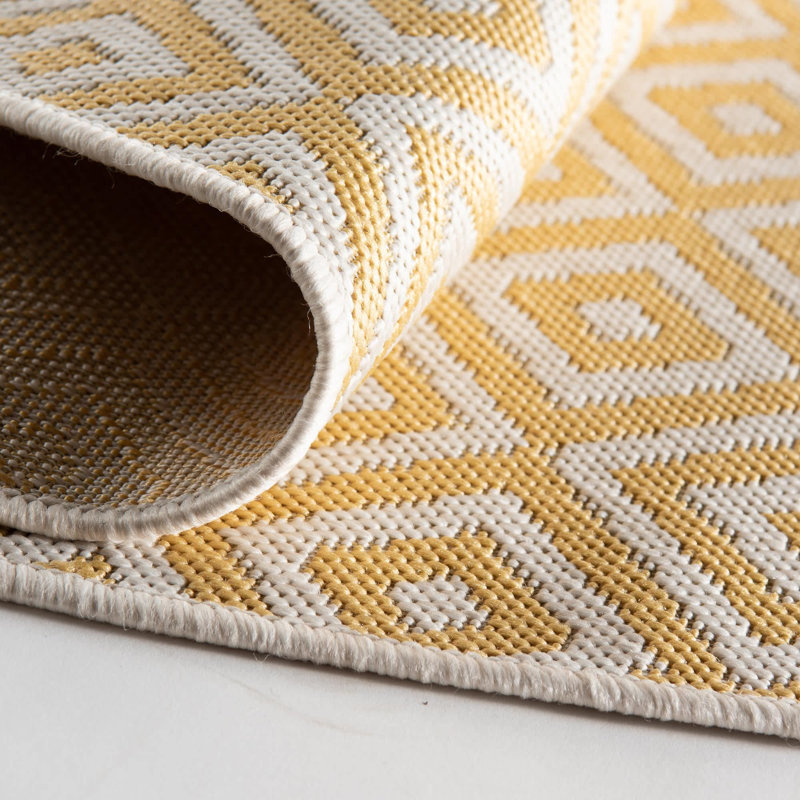  Tapis d'extérieur Jill Zarin Costa Rica, Rond 4 pi 1 po