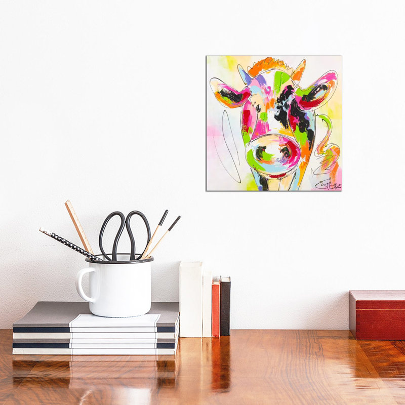 It's Me Muh 1 Piece Wrapped Canvas Painting, 30.48 cm H x 30.48 cm W