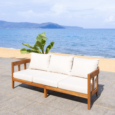 Owen Solid Teak Wood Outdoor Sofa