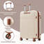Ensemble de 3 valises à ouverture frontale, valise de transport rigide avec port USB, bagage extensible avec poignée à roulettes, verrou TSA