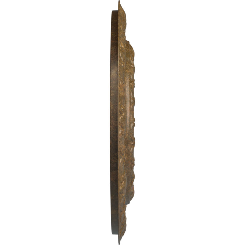 Médaillon de plafond H 15,375 po x l 15,375 po x P 1 po Lisbon, Bronze huilé