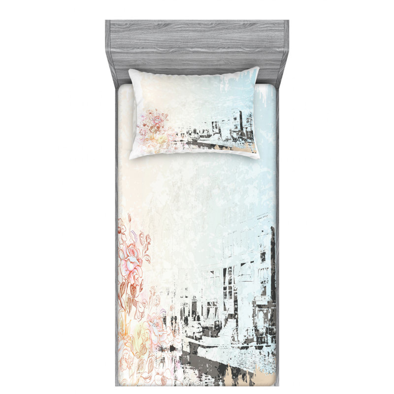 Ensemble de draps Amsterdam, Ensemble de draps pour lit simple avec drap-housse