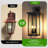 1-Pack 22.0" Outdoor Wall Lantern With Dusk To Dawn Sensor, Matte Black Finish, Clear Glass Panels, Weatherproof Exterior Light For Porch, Patio, Garage, 2-Light Design (Bulb Not Included)-1414382055
