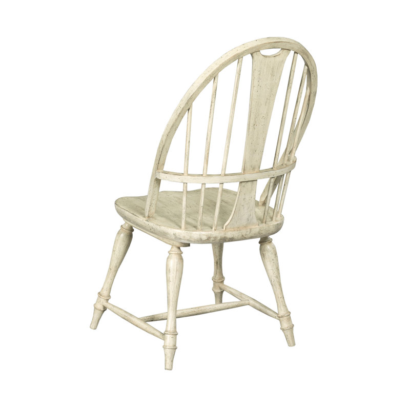 Chaise de salle à manger à dossier à lattes Wodome