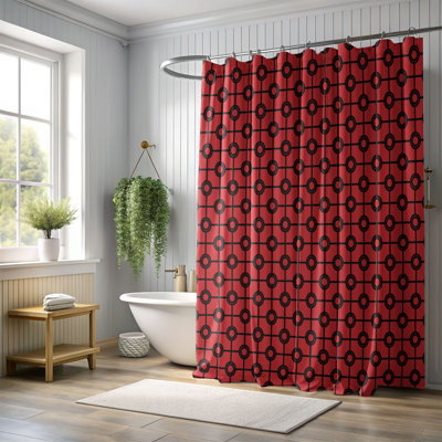 Rideau de douche Crimson Spots - Premium