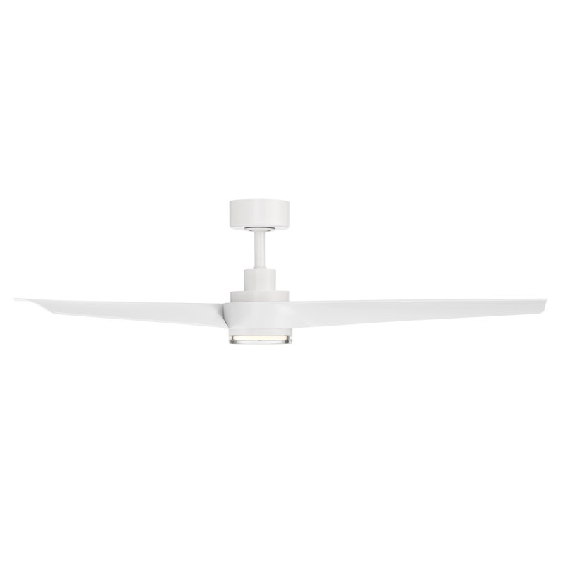Ventilateur de plafond intelligent à 3 pales intérieur / extérieur Chill avec lumière DEL à intensité variable intégrée et télécommande Bluetooth incluse, température de couleur sélectionnable (2700K, 3000K, 3500K, 4000K)