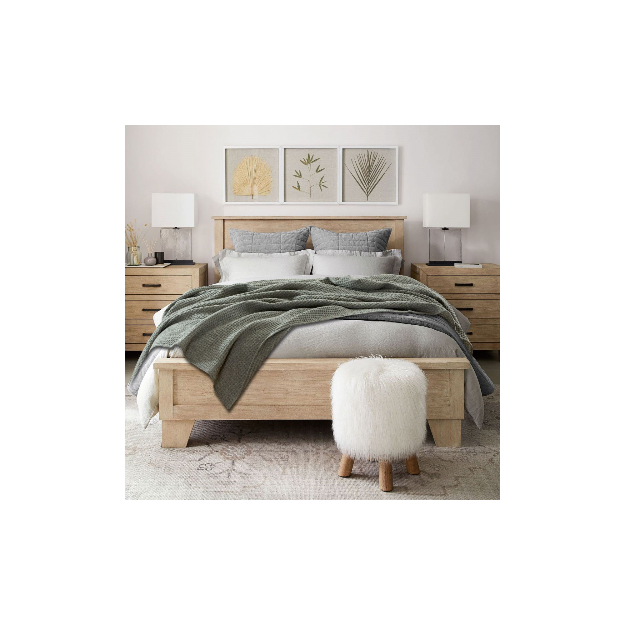 Sonder Weighted Throw Blanket, 8, Light Gray, King