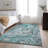 Premium Machine Washable Cerrito AMF519 Blue Rug-103840123