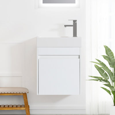 182 Single Bathroom Vanity with Resin Top