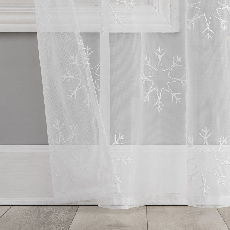 Panneau de rideau transparent avec passe-tringle Keshun, L 36 po x L 63 po
