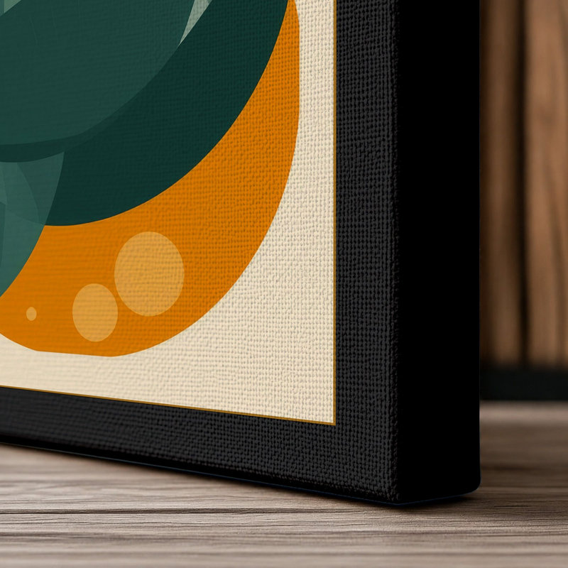 Lotus Bloom Botanical - Wrapped Canvas, 36x24 - 91.4 x 61.0 cm, Black Border