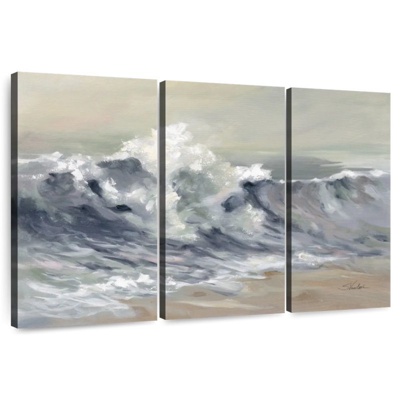 Senne Serene Splashing Wave, 24" H x 38" W