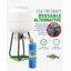 Flame King Eco-Friendly Refillable 1LB Empty Propane Cylinder Tank with Refill Kit - Blue