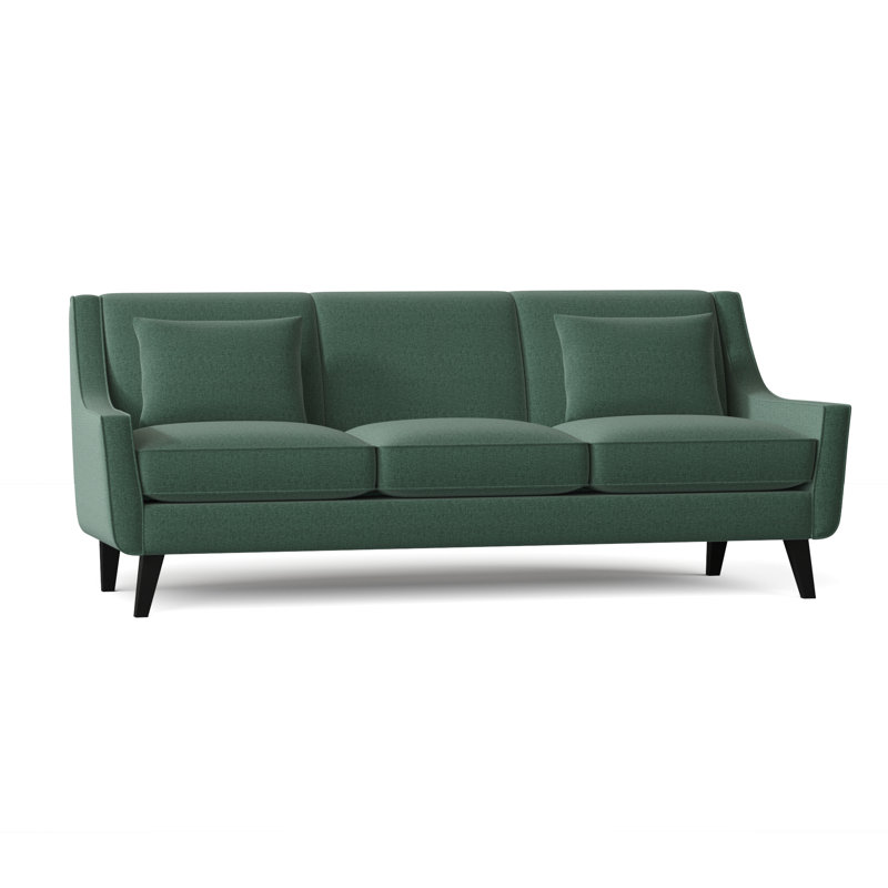 Canapé à accoudoirs évasés 85 po avec coussins réversibles Gros 85 po, Chenille Vibe Coastal
