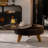 31.5" Retro Round Coffee Table With Storage Space(Only Table)-1708281975-1708281973-1708281970