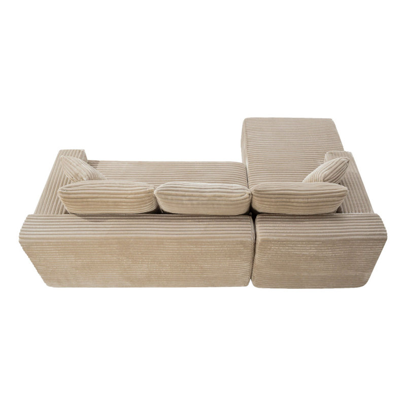 Canapé modulaire 106,3 po Cloud, H 33 po x l 106,3 po x P 69 po, Orienté vers la gauche, Chameau