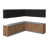 Teck naturel / noir