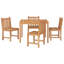Bosarge 4 - Person Teak Patio Dining Set with Square Table