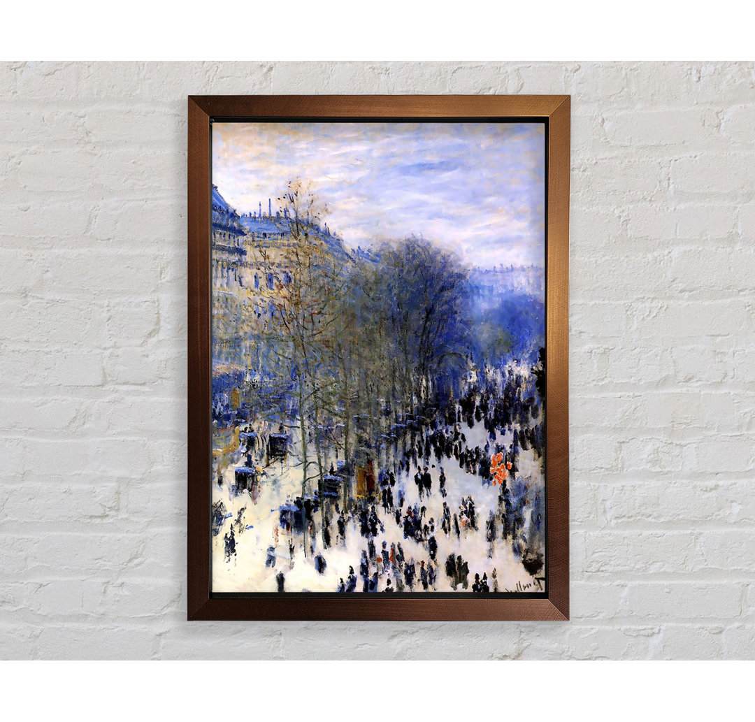 Boulevard Des Capucines von Claude Monet - Einzelne Bilderrahmen Kunstdrucke