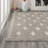 Kaleya Berber Geometric Shag Gray/Ivory Rug-1634517080
