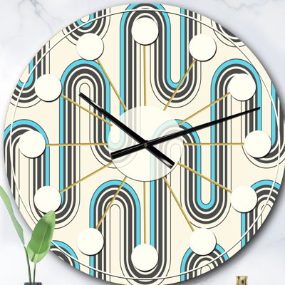 Horloge murale rétro Mid-Century