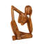 Sculpture en bois Gallie accroupie-92402662