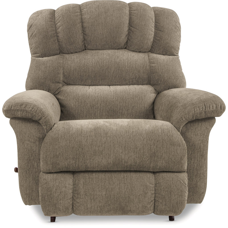 Fauteuil inclinable manuel berçant surdimensionné Randell, Tempête / beige