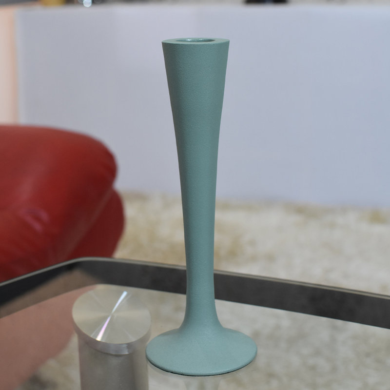 Bougeoir de table en aluminium, clair, H 15 po x l 10 po x P 19 po