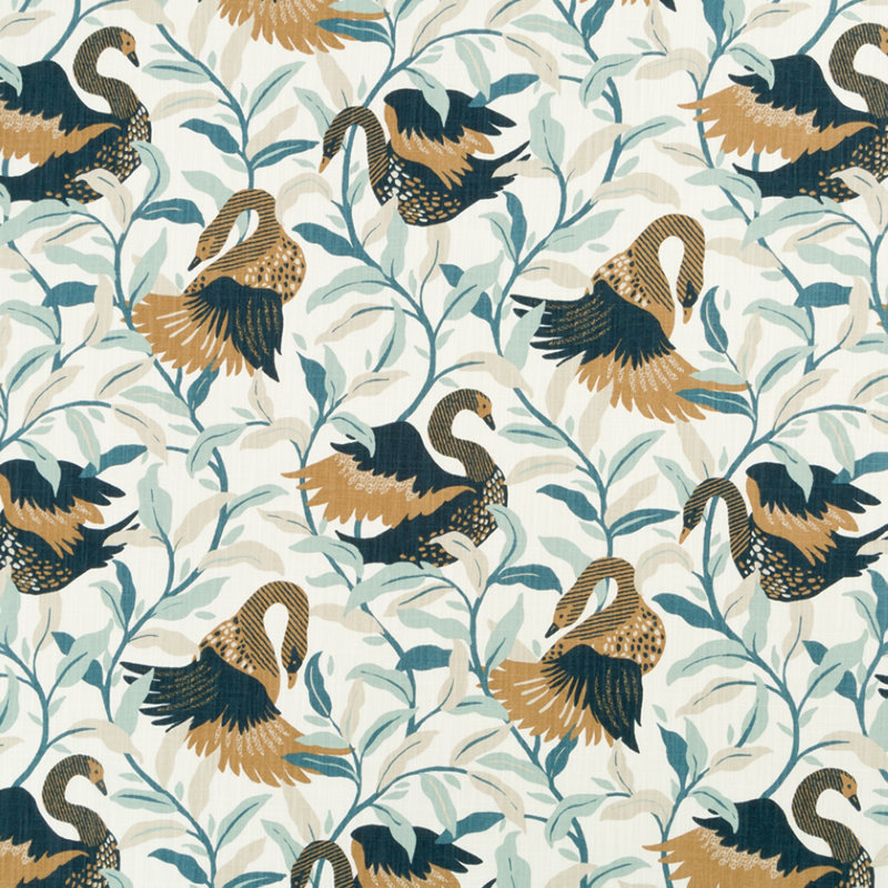 Tissu 100% coton Dwellstudio Swanwood, Bronze