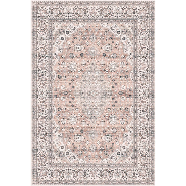 Ruchoma Washable Oriental Indoor Rug