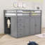Lit mezzanine double avec tiroirs Jebidiah Kids-1540473648