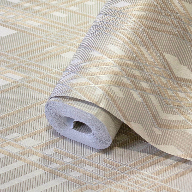 Rouleau Haania Argyle, Beige / brun