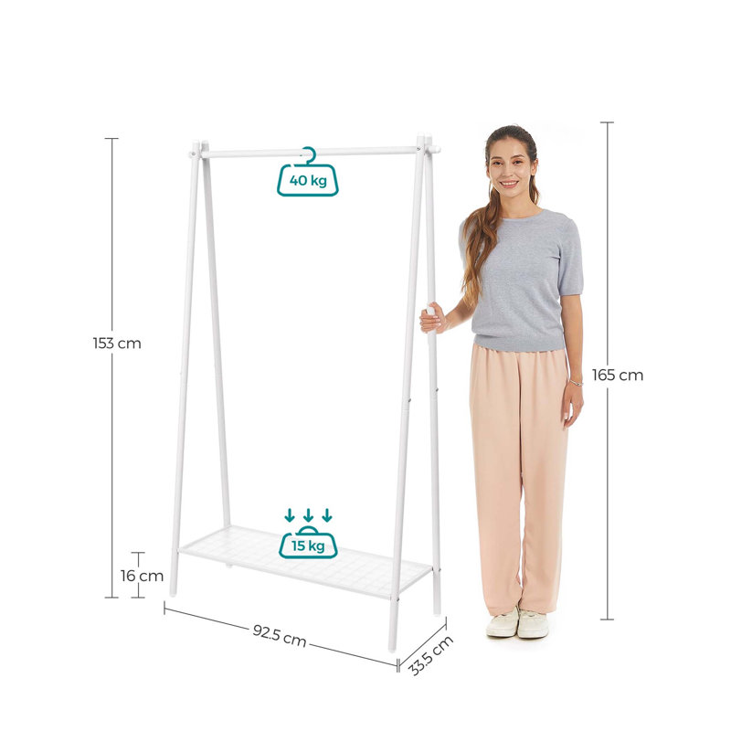 Bonville 92cm Clothing Rack, White