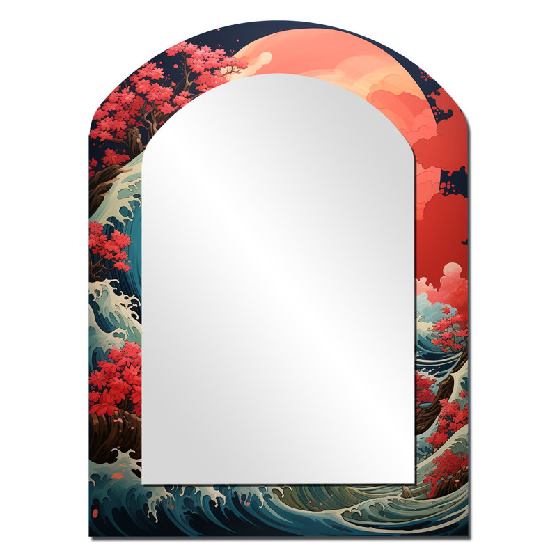 Miroir mural Dramatic Ocean Waves IV, 34 po x 25 po