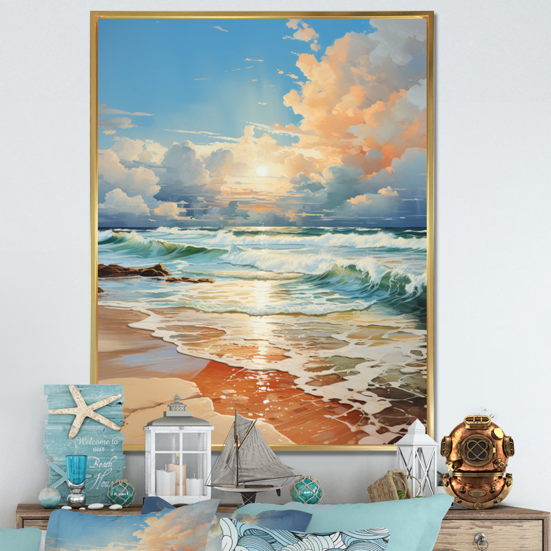 Beach Photo Seaside Reflections VI - Nautique et plage, impressions sur toile, H 32 po x l 24 po x P 1 po