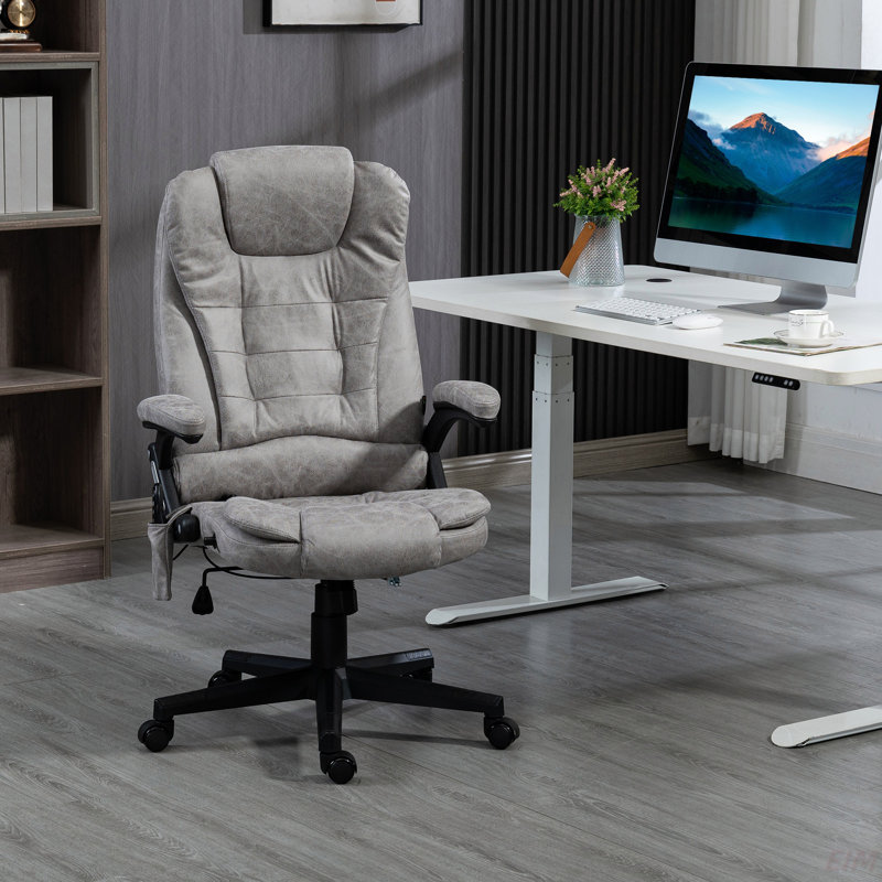 Chaise de bureau Milenja, Polyester beige