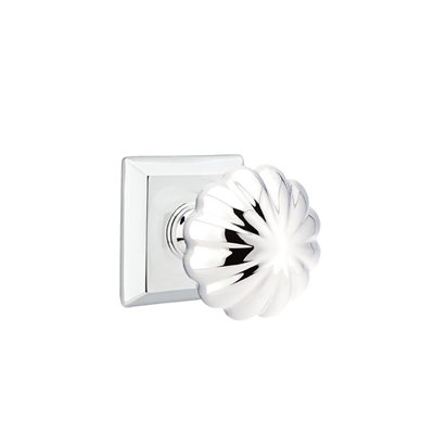 Ensemble de faux boutons Emtek avec bouton Quincy Rosette et Melon