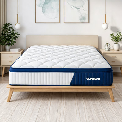 12" Full Medium Pocket Spring Hybrid Mattress with CertiPUR-US Certified Foam