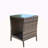 Outdoor Patio Furniture 1 Coffee Table With Clear Tempered Glass-1268434977
