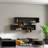 Stylish Wall Shelf, Walnut & Anthracite, 47.2 x 29.5 x 8.7 inches | 100% Melamine Coated Particle Board, Thickness: 0.7 inches | Numerous Shelves, Wall-Mountable, Modern Design for Additional Storage & Organization-500503564-500503563