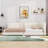 Linen Fabric Upholstered Platform Bed with USB Ports-749260868-749260866