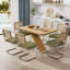 Ensemble de table de salle à manger extensible Modern Farmhouse pour 4 à 6 personnes-4537106-4537105-4536557