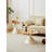 ROUND COFFEE TABLE WHITE+WOOD