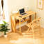 Bureau en bambou pliant pour chambre à coucher, bureau personnel, dortoir, appartement