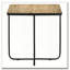 Table d'appoint en travertin et noir
